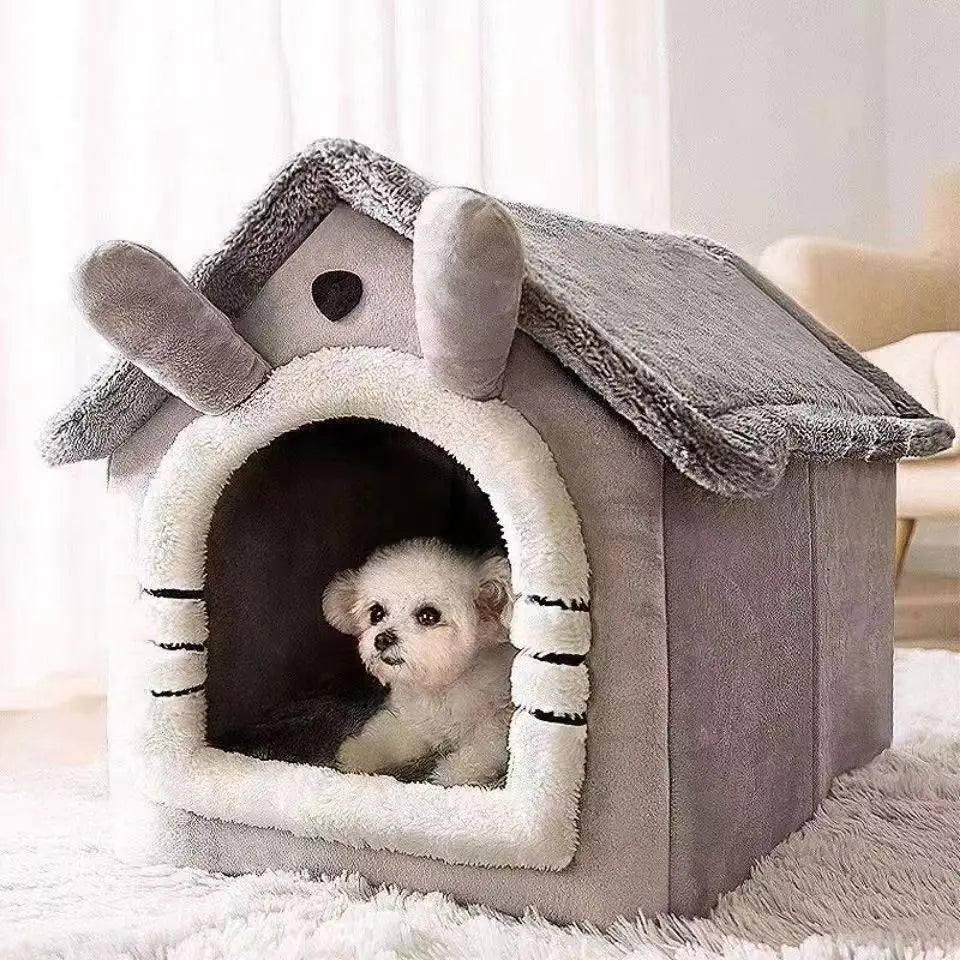 Indoor Dog Tent House With Removable Cushion