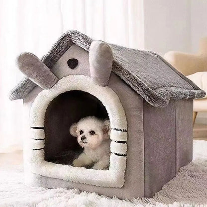 Indoor Dog Tent House With Removable Cushion