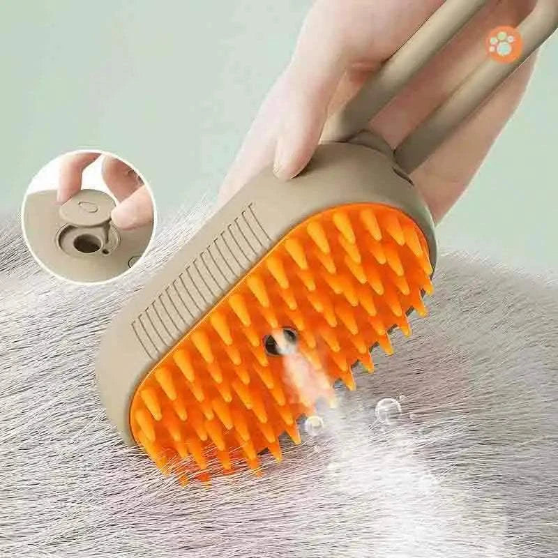 Pet steam brush