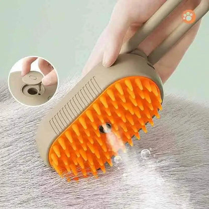 Pet steam brush