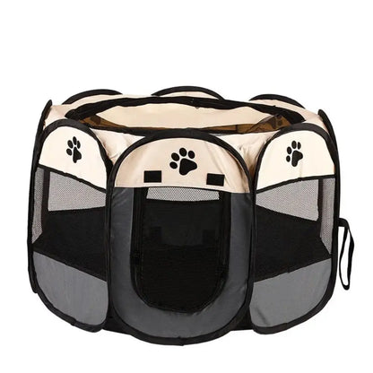 Foldable Pet Tent Kennel Octagonal Fence