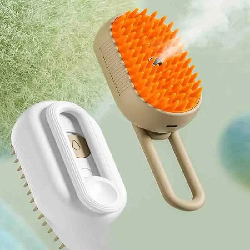 Pet steam brush