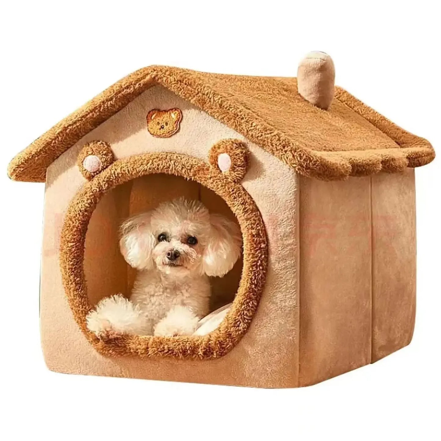 Indoor Dog Tent House With Removable Cushion