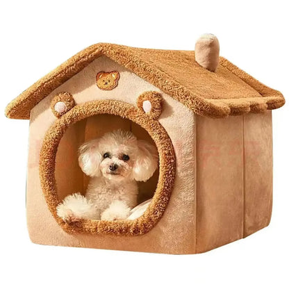Indoor Dog Tent House With Removable Cushion