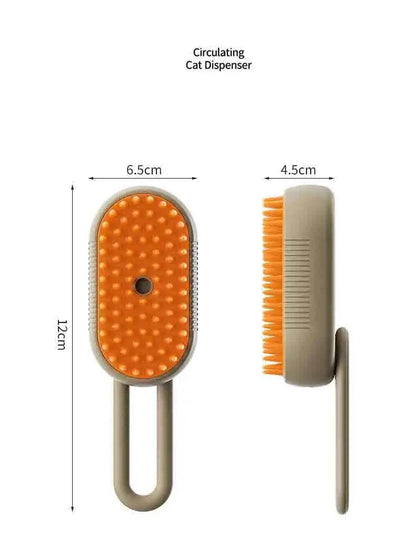 Pet steam brush
