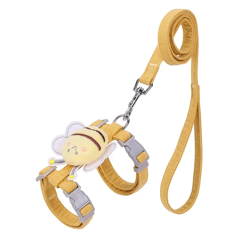 Cat Adjustable Harness Leash Collar