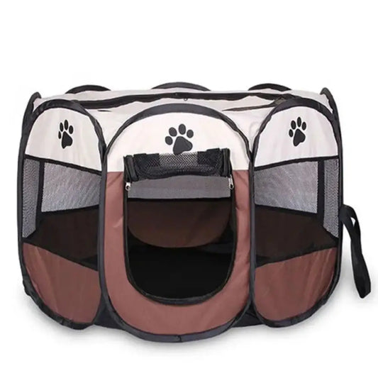 Foldable Pet Tent Kennel Octagonal Fence